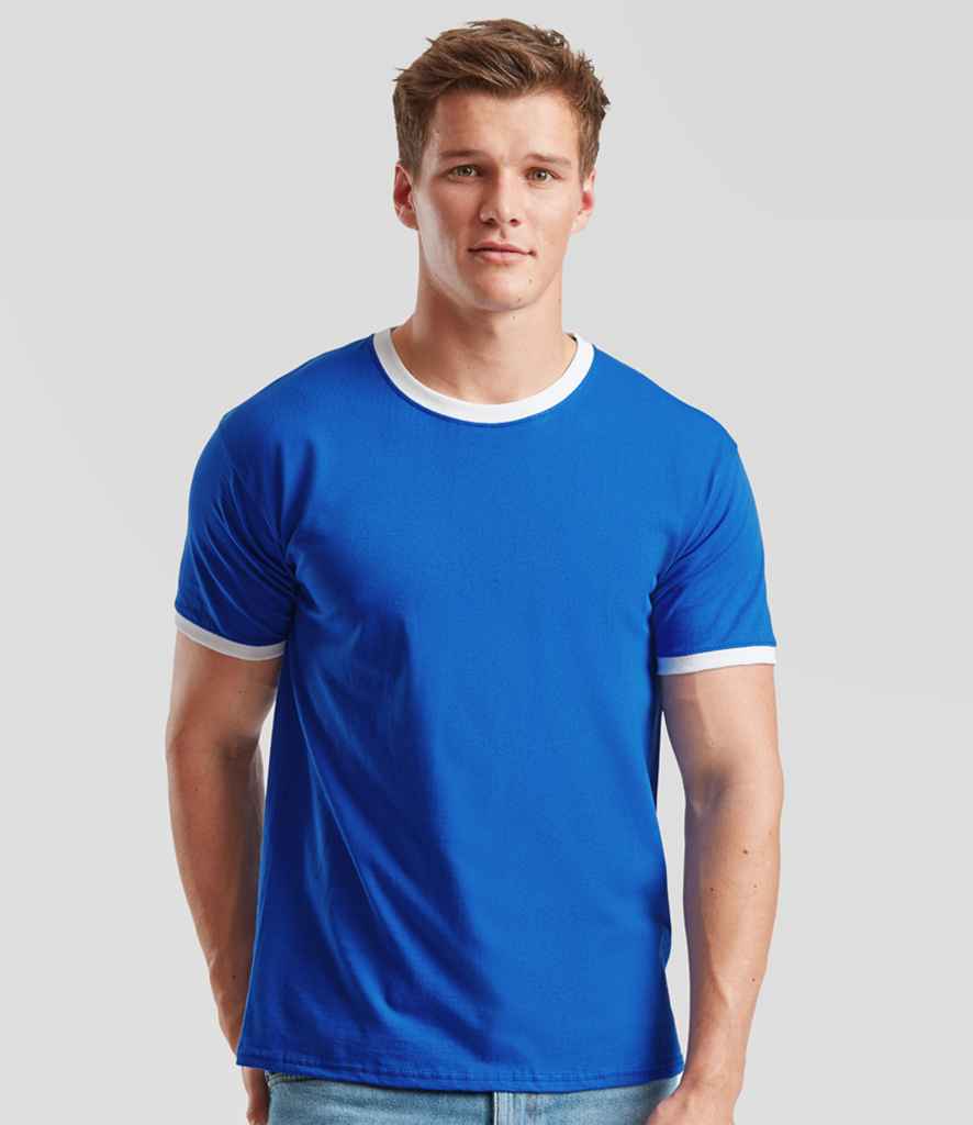 Fruit of the Loom Contrast Ringer T-Shirt - PenCarrie
